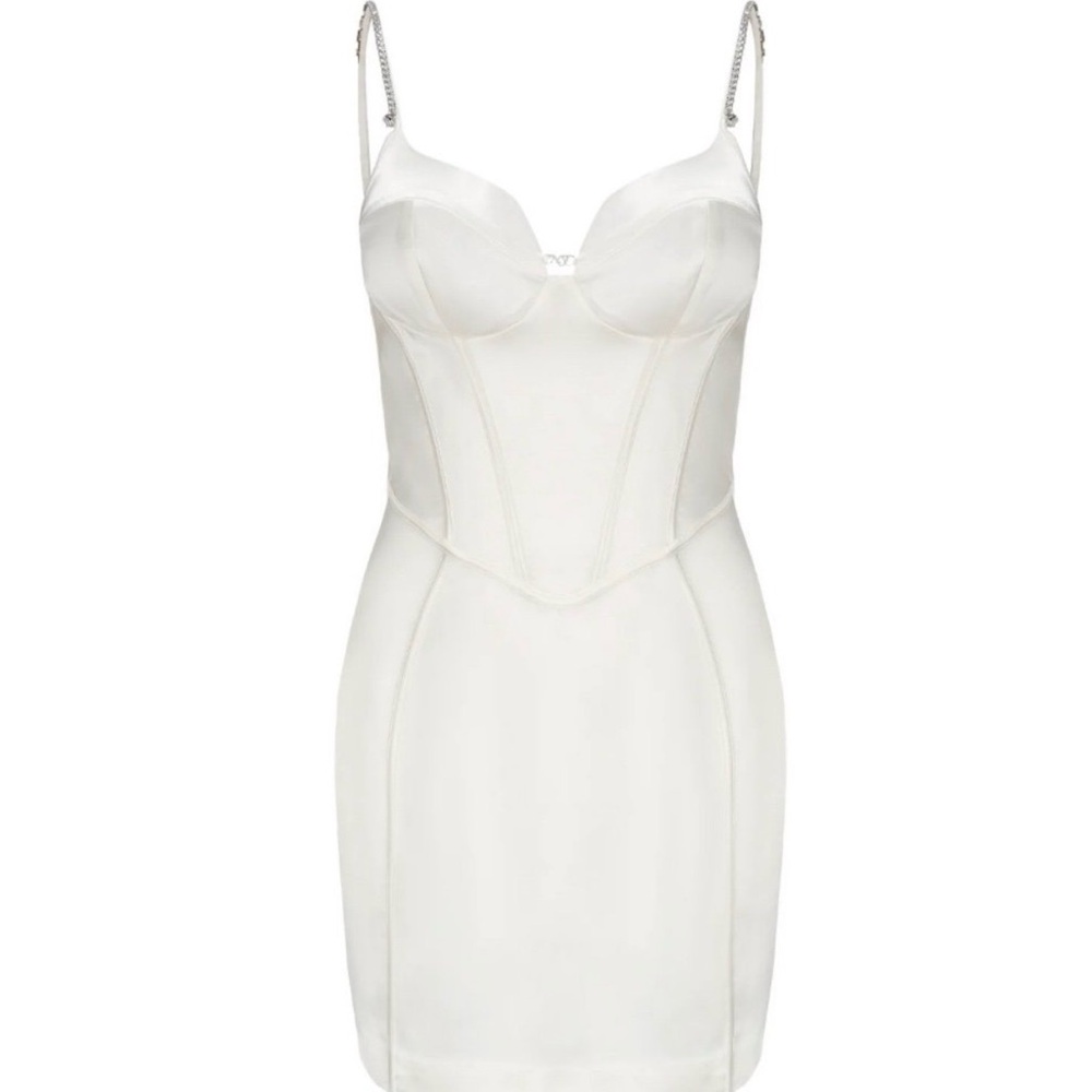 Nana Jacqueline Ivory Corset Mini Dress